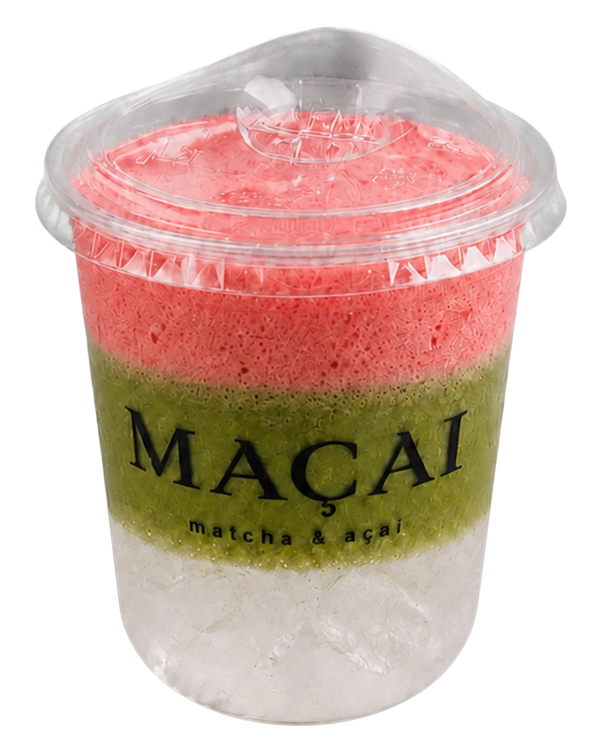 Iced Coco Strawberry Matcha Foam