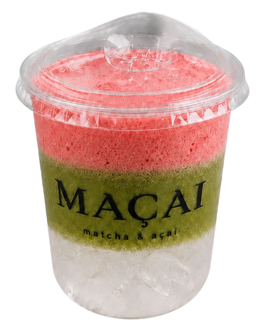 Iced Coco Strawberry Matcha Foam